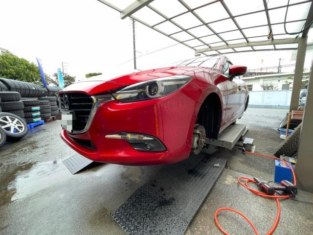 アクセラとCX-3の夏タイヤホイールへの交換作業をさせて頂きました！