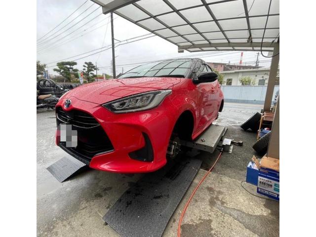 ヤリスのホイール交換と夏冬脱着作業！