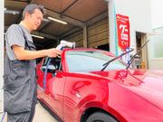 【＃３】洗車し水垢やデポジット、鉄粉などを除去します。実際の作業は完全屋内にて実施します