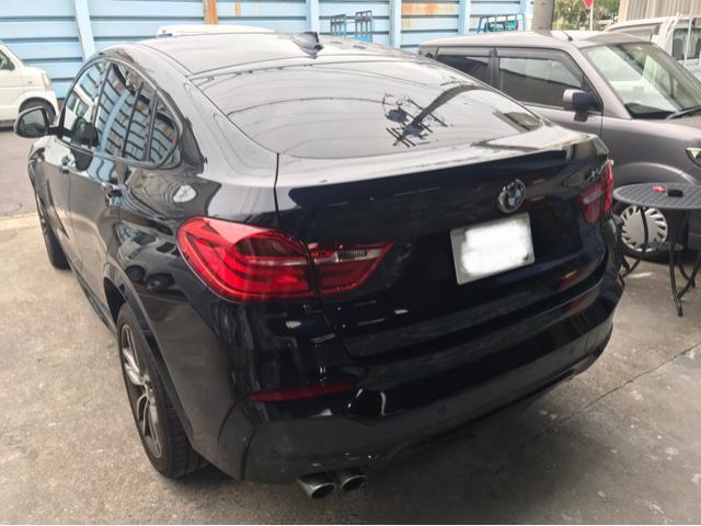 BMW X4　カーフィルム施工　リア7面　透過率5% 春日井市　稲沢市　名古屋市　北区　西区　守山区　小牧市　北名古屋市　シキトレーディング　カーフィルム専門店　