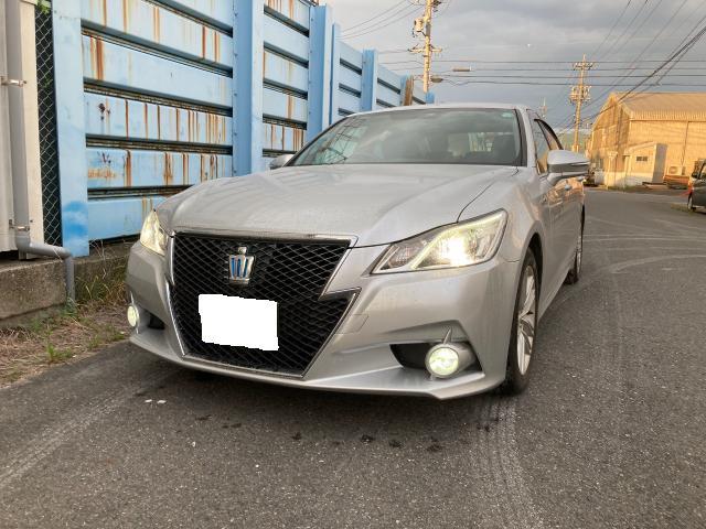 トヨタ クラウン 210系 フロントバンパー 塗装 修理 春日井市 トヨタ クラウン 210系 フロントバンパー 塗装 修理 春日井市