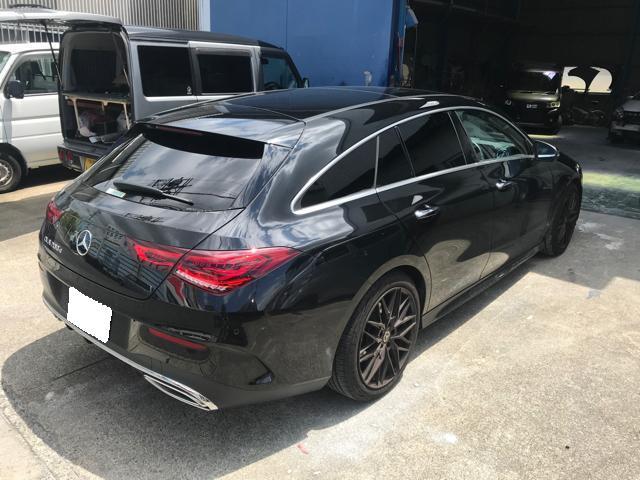 メルセデスベンツ　CLA シューティング　X118 カーフィルム施工　春日井市　稲沢市　名古屋市　北区　西区　守山区　中川区　千種区　東区　小牧市　北名古屋市　カーフィルム専門店