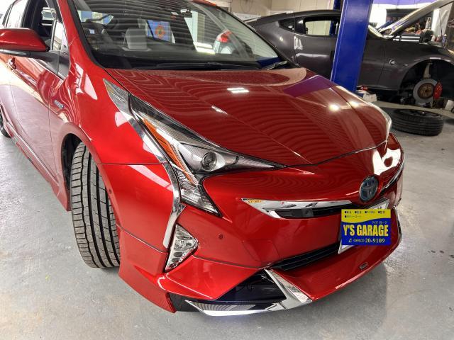 トヨタ　プリウス　キズ　へこみ　修理　塗装　板金　延岡市