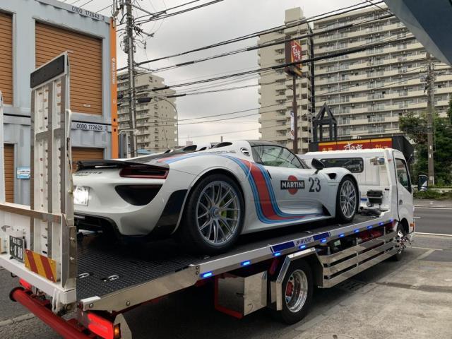 ポルシェ　918スパイダー　プロテクションフィルム施工　横浜