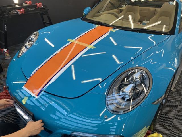 ポルシェ911(991.2)　ラッピング施工　横浜