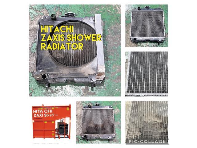 【日立建機 ZAXISシャワー】ラジエーター ラジエター 水漏れ オーバーヒート 散水機 解体工事 洗浄 清掃 建機 重機