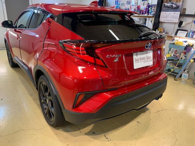 トヨタ　CH-R レッドマイカ　デントリペア　半年ボディメンテナンス　
神奈川　湘南　藤沢