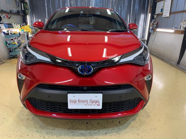 トヨタ　CH-R レッドマイカ　デントリペア　半年ボディメンテナンス　
神奈川　湘南　藤沢