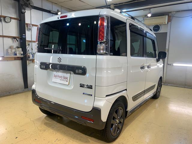 新車　スズキ　スペーシア　ギア　ハイブリッド　パールホワイト
ボディガラスコーティング　DPRO  ウィンドウガラス撥水コーティング　ホイールコーティング　ドラレコ 取り付け

神奈川　湘南　藤沢