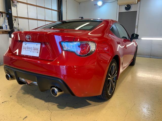 トヨタ　86 レッド　板金塗装　デントリペア
神奈川　湘南　藤沢