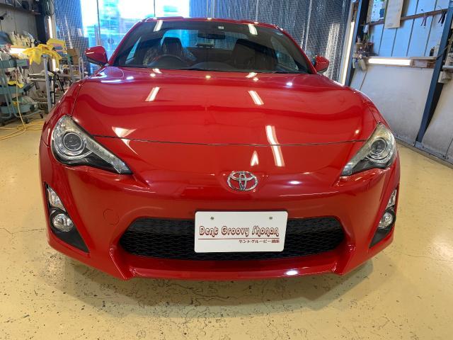 トヨタ　86 レッド　板金塗装　デントリペア
神奈川　湘南　藤沢