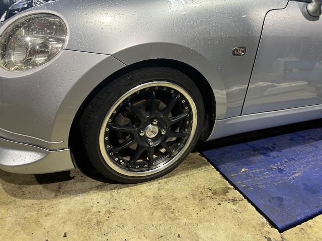 コペン　TEIN 車高調取り付け作業