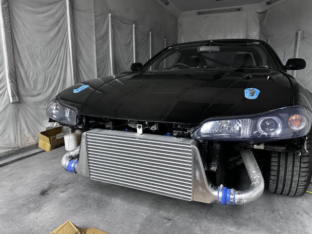 シルビアs14(15顔)GReddy グレッディ インタークーラー交換 シルビアs14(15顔)GReddy グレッディ インタークーラー交換