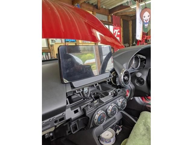 マツダ　ロードスターＲＦ　持込みアンドロイドカーナビ取付　パーツ持ち込み大歓迎　・車検【車検後に令和6年度産のみずかがみ5Kｇプレゼントしております】・板金、ボディコーティング受付中　滋賀県　近江八幡市　野洲市　草津市　守山市　湖南市　