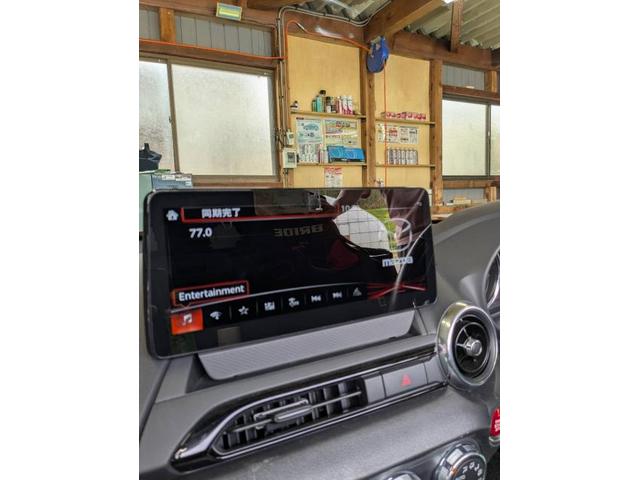 マツダ　ロードスターＲＦ　持込みアンドロイドカーナビ取付　パーツ持ち込み大歓迎　・車検【車検後に令和6年度産のみずかがみ5Kｇプレゼントしております】・板金、ボディコーティング受付中　滋賀県　近江八幡市　野洲市　草津市　守山市　湖南市　