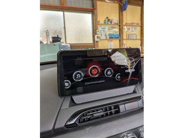 マツダ　ロードスターＲＦ　持込みアンドロイドカーナビ取付　パーツ持ち込み大歓迎　・車検【車検後に令和6年度産のみずかがみ5Kｇプレゼントしております】・板金、ボディコーティング受付中　滋賀県　近江八幡市　野洲市　草津市　守山市　湖南市　