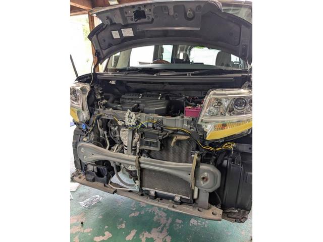 ダイハツ　タント　持ち込みホーン取り付け　パーツ持込取り付け大歓迎　・車検【車検後に令和7年度産の新米みずかがみ5Kｇプレゼントしております】・板金、ボディコーティング受付中　滋賀県　近江八幡市　野洲市　草津市　東近江市　大津市