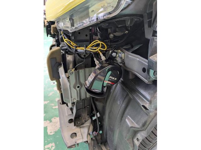 ダイハツ　タント　持ち込みホーン取り付け　パーツ持込取り付け大歓迎　・車検【車検後に令和7年度産の新米みずかがみ5Kｇプレゼントしております】・板金、ボディコーティング受付中　滋賀県　近江八幡市　野洲市　草津市　東近江市　大津市