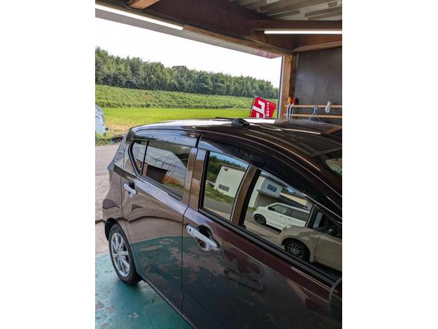 ダイハツ　ミライース　持込みカーナビ、サンバイザー取り付け　持込取り付け大歓迎　・車検【車検後に令和7年度産の新米みずかがみ5Kｇプレゼントしております】・板金、ボディコーティング受付中　滋賀県　近江八幡市　野洲市　草津市　東近江市　大津市