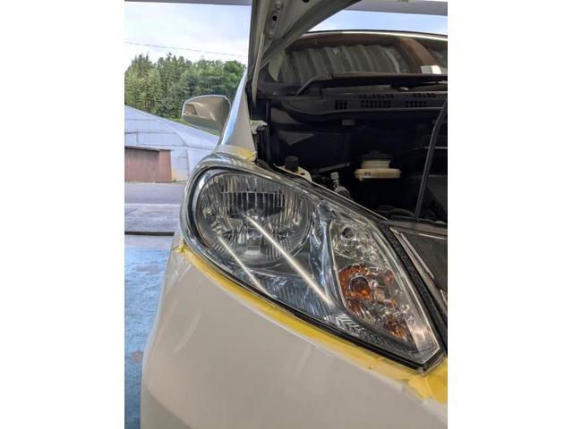 ホンダ　フリード　ヘッドライトクリーニングコーティング　パーツ持込取り付け大歓迎　・車検【車検後に令和7年度産の新米みずかがみ5Kｇプレゼントしております】・板金、ボディコーティング受付中　滋賀県　近江八幡市　野洲市　草津市　東近江市　大津