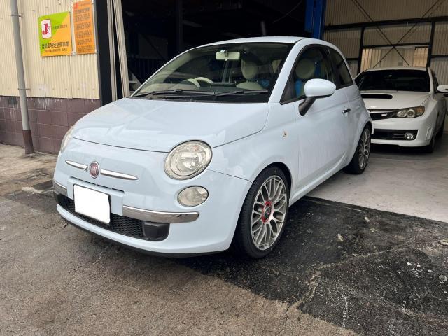 FIAT　500　ダウンサス取り付け　タイヤ交換　　　　豊中市　池田市　吹田市　尼崎市　伊丹市