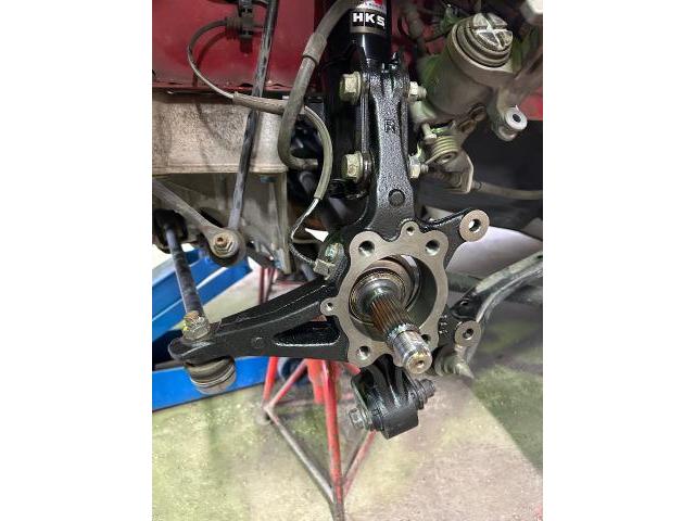 ホンダ S660 右リアナックル交換 ハブベアリング交換