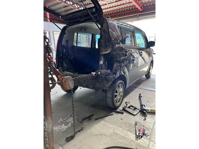 日産　モコ　右クォーターパネル交換