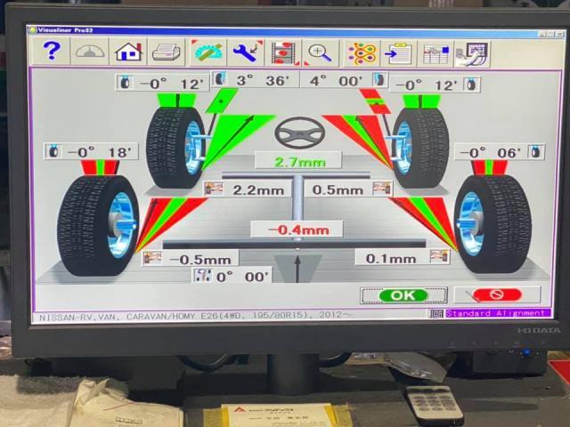 アライメント調整【島根県　益田市で持込でのタイヤ交換・ドライブレコーダー・ナビ・ETC等のパーツ取付・レーシングカスタムと言えばウエストオートへお任せください！】