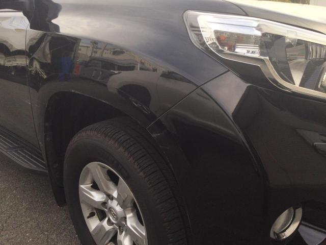 プラド　右側面修理　鈑金塗装　板金塗装　事故車修理　キズへこみ修理　糟屋郡 須恵町 福岡　安い 上手い 貴方へおすすめ 口コミ 評判 良いお店