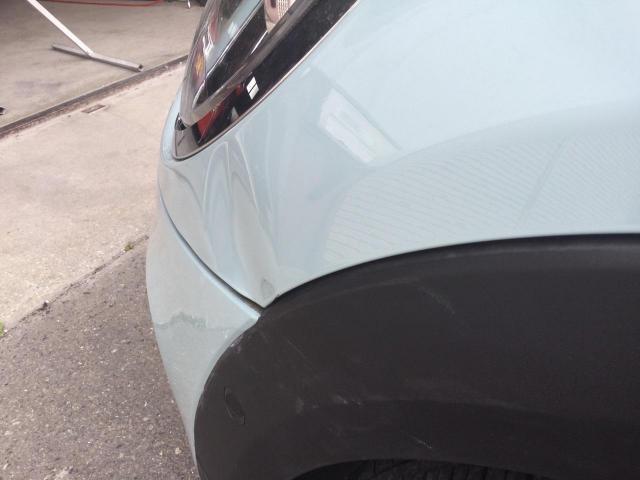 ミニ　ボンネット板金塗装　鈑金塗装　事故車修理　キズへこみ修理　糟屋郡　粕屋郡　須恵町　須惠町　福岡　安い　上手い　貴方へおすすめ　口コミ　評判　良いお店