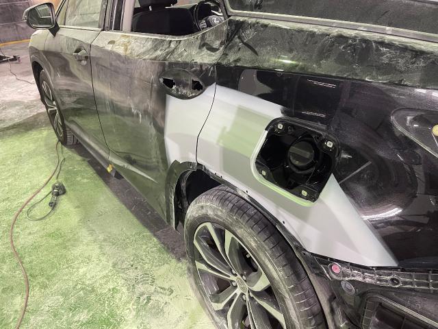 レクサスRX450h ドア交換　フェンダー鈑金修理【神戸市でのお車の傷へこみ直し、鈑金塗装お任せください】