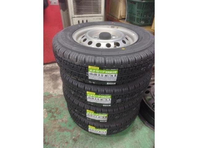 ダイハツ　ハイゼットバン　軽貨物　145/80R12 80/78N 商用車!応援!タイヤキャンペーン!ぜ～んぶコミコミ￥22000円