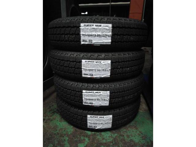 日産 NV100クリッパーバン 軽貨物 145/80R12 80/78N 商用車! 応援! タイヤキャンペーン! ぜ~んぶコミコミ ¥26000円