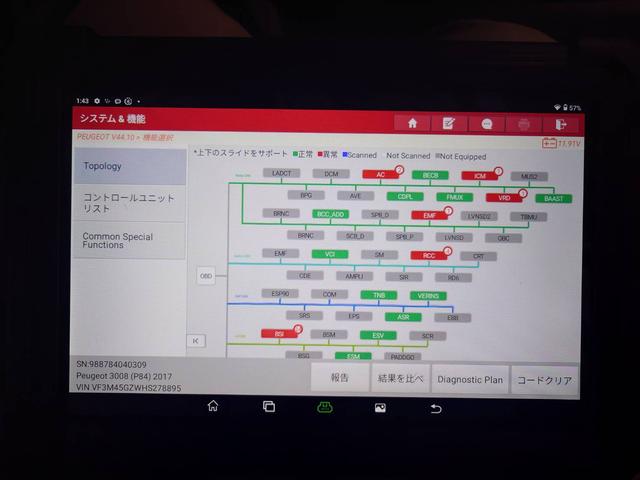 最新の故障診断機完備