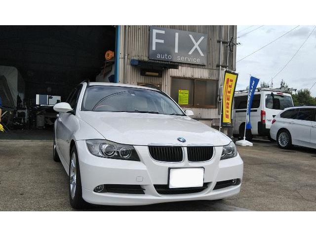 豊田市　BMW　修理　オイル漏れ　冷却水漏れ　修理　320i 　点検　修理費用　E90　E91　ツーリング　ラジエーター　愛知県豊田市　長久手市　名古屋市　日進市　みよし市　岡崎市　三河