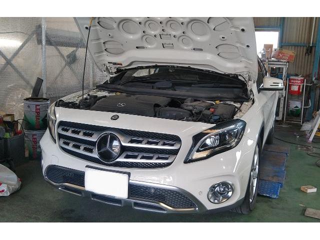 愛知県豊田市　メルセデス・ベンツ　GLA オイル交換　エンジンオイル交換　GLA180　Aクラス　Cクラス　180 メンテナンス　日進市　みよし市　長久手市　名古屋市