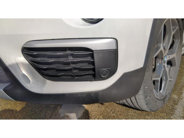 愛知県豊田市　BMW X1 修理　フロントバンパー　ワレ　キズ　凹み　修理