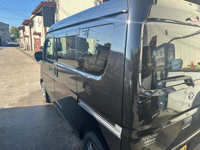 日産　クリッパー　左側面、リアゲート凹み　鈑金塗装修理