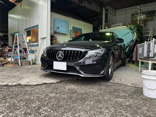メルセデスＡＭＧ　Ｃクラス　電装パーツ取付 アンビエントライト６４色化　大阪　堺　岸和田
