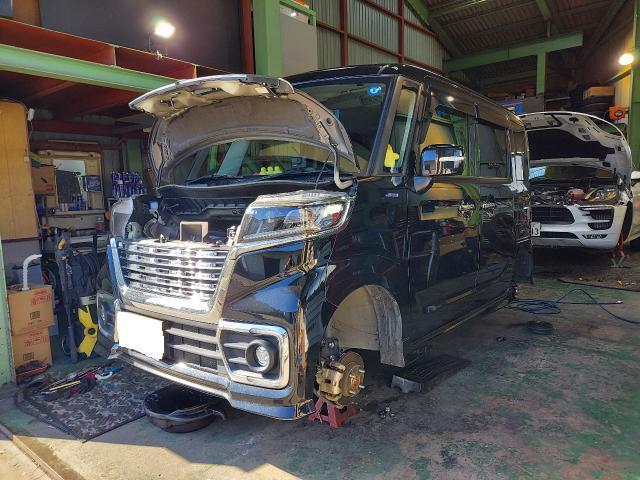 スズキ　スペーシアカスタム　MK53Sの、車検整備作業