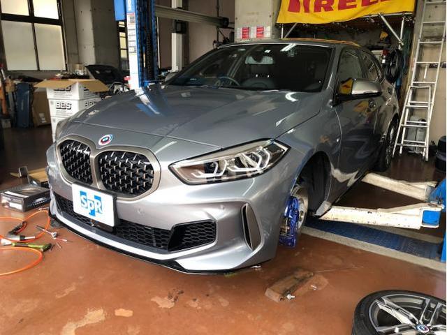 BMW　M135i　持込取付　BLITZ　DIXCEL　車高調　ブレーキパット　ブレーキローター　持込取付　アライメント　【広島市　中区　南区　西区　東区　安佐南区　安佐北区　佐伯区】