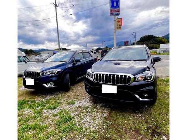 スズキ　SX4  S-CROSS カスタム 　グリル　メッキ　加工　エンブレム取り外し　高知県　土佐市　須崎市　高知市　いの町　高知県全域