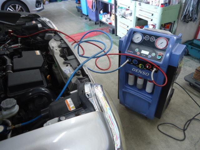 マツダ フレアクロスオーバー エアコンガスクリーニング＆エアコンフィルター交換