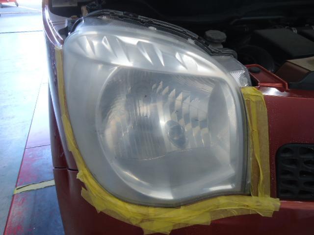 日産 モコ ヘッドライトコーティング(ピカリンコート)＆エアコンガスクリーニング