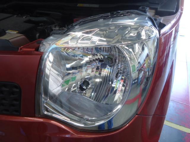 日産 モコ ヘッドライトコーティング(ピカリンコート)＆エアコンガスクリーニング