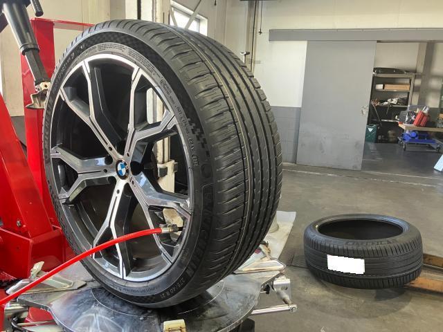 BMW　Ｘ５　タイヤ交換　MICHELIN　275/40R21　お客様持込　タイヤ預かり　パーツ持込　持込　熊本県　熊本市　北区　中央区　西区　東区　南区　合志市　菊池市　菊陽町　大津町　植木町　山鹿市　