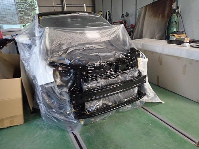 フィアット　５００　フロントバンパーまわり　板金修理　事故修理　　アコルサ　フィアット専門店　アバルト専門店　三重県　津市　四日市　鈴鹿　伊賀　松阪　伊勢　愛知　岐阜　滋賀　奈良　静岡　京都　大阪　和歌山