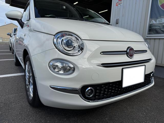 フィアット　５００　フロントバンパーまわり　板金修理　事故修理　　アコルサ　フィアット専門店　アバルト専門店　三重県　津市　四日市　鈴鹿　伊賀　松阪　伊勢　愛知　岐阜　滋賀　奈良　静岡　京都　大阪　和歌山