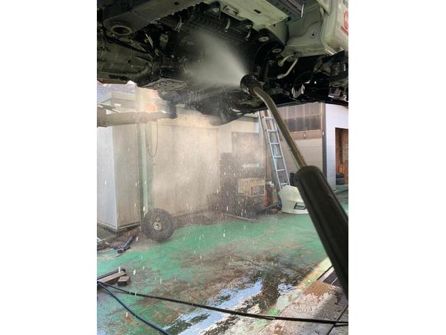 ハイゼットトラック　ダイハツ　S510P　車検　点検　修理　下廻り洗浄塗装　エンジンオイル交換　エレメント交換　ブレーキフルード交換