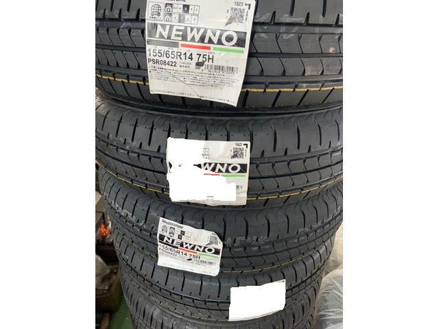 ダイハツ　タントカスタムのタイヤ4本交換  BRIDGESTONE ブリヂストン NEWNO ニューノ 155/65R14 75H